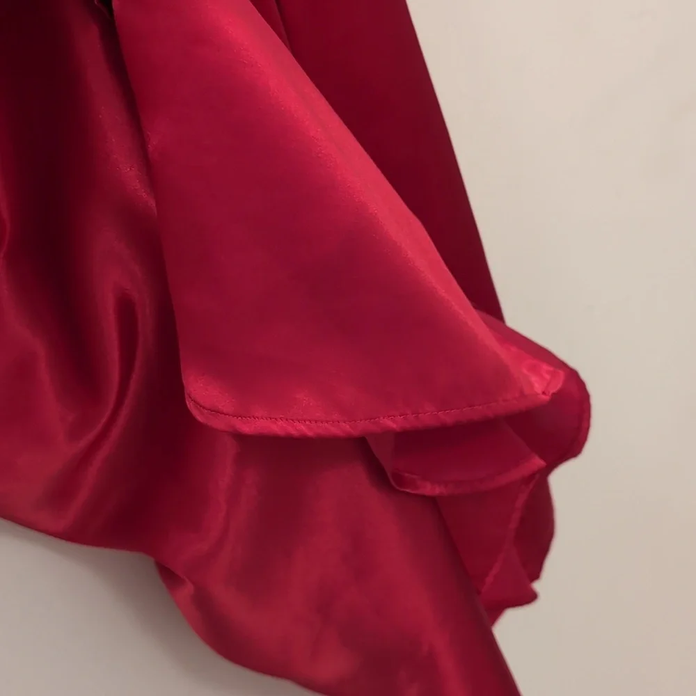 Vintage Victoria's Secret Red Silky Pajama dress M - Picture 7 of 7